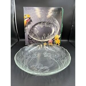 Colony Crafts Crystal Fleurs‎ 13" Centerpiece Bowl, by Nicholas Angelakos